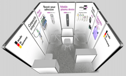 3D-Preview relyon plasma booth at the MD&M trade fair anaheim (USA)